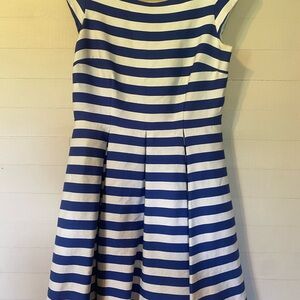 Kate Spade Blue and White Striped dress